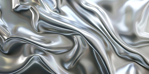 Silver metallic fabric
