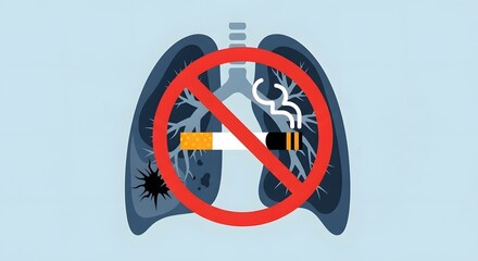 Protect Your Lungs: A Powerful Visual Warning Against Smoking and Its Health Risks