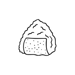 traditional onigiri drawing