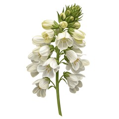 Fototapeta premium White Stock Flower Matthiola Incana