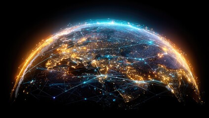 Global network of interconnected cities