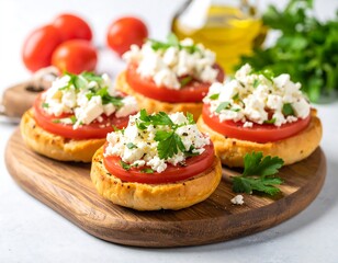 Appetizer Bites with Tomatoes and Feta