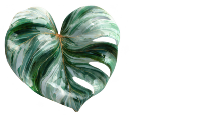Leafy green plant with a heart shape