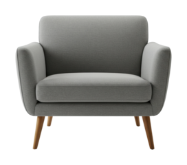 Modern armchair showcase home interior furniture type cozy setting stylish concept for living spaces isolated on transparent background