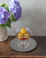 	ダージリン梅のデザート