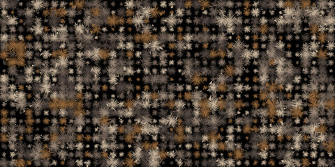 seamless, dark background filled with a dense, repeating pattern of spiky, abstract shapes. vector illustration