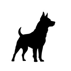 black dog vector