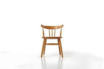 Fototapeta premium Wooden chair isolated on white background