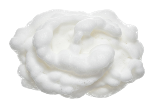 Whipped cream preparation kitchen culinary art indoor food techniques isolated on transparent background