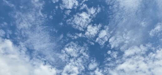 blue sky with clouds