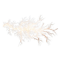 Glowing lightning electrifies night sky with energy concept. Stunning lightning bolt captured with intricate details.