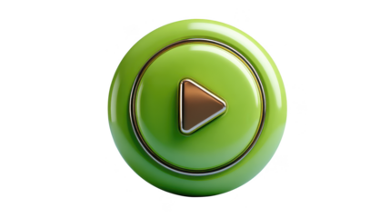 Green button with a triangle on it that says "play"