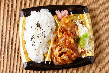 豚生姜焼き弁当