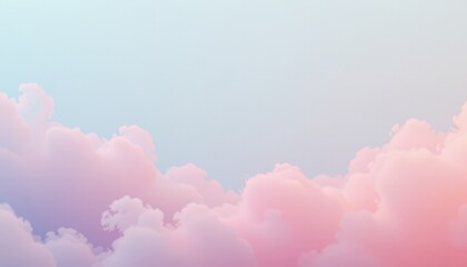 Pastel Sky with Misty Gradient and Ethereal Atmosphere