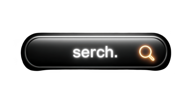 Black button with a yellow dot on it that says "Sear"