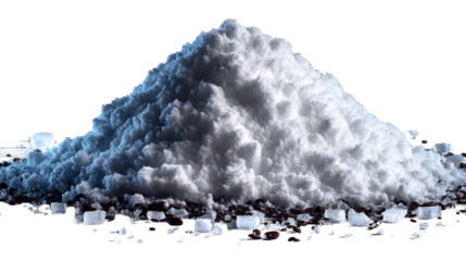 Pile of Salt: A close-up shot of a pristine pile of salt, exhibiting its fine crystalline texture, highlighting its simple yet fundamental role in culinary practice and global trade.