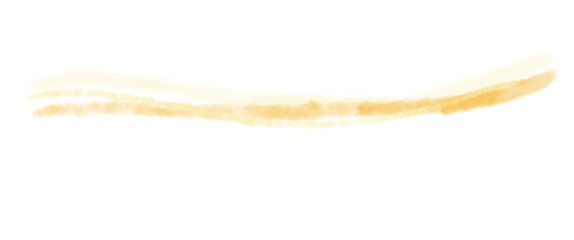 黄色やオレンジ色滲む手描きの水彩風かわいいあしらい素材