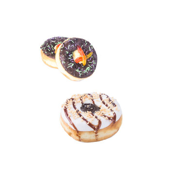 dount with chocolate