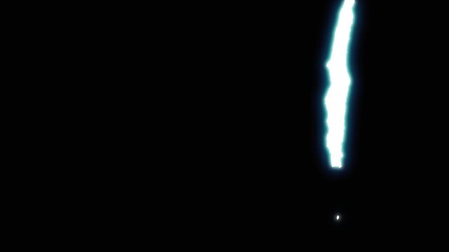 Cartoon electric lightning splash animation on black background. Comic elements- Lightning thunder boom electrical cartoon bursts. Pixel art cartoon speed explosion lightning across a dark screen.