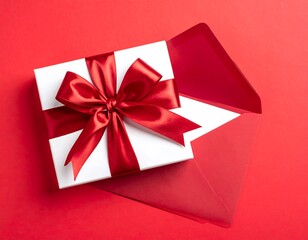 Red Gift Box  Envelope.