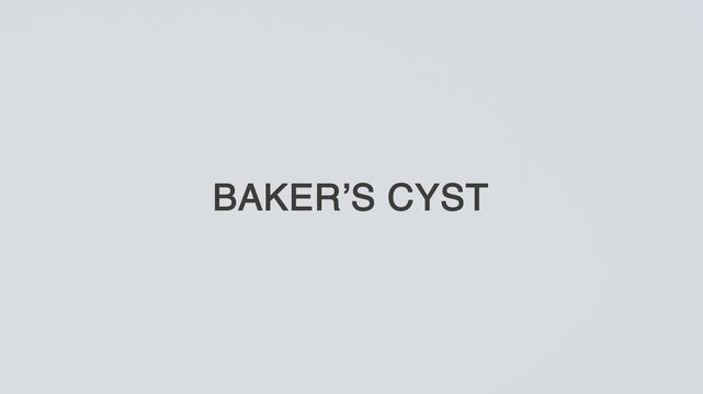 Baker&rsquo;s cyst diagnosed with a hand holding a stethoscope on a white background, highlighting joint health, knee assessment, medical evaluation, and patient care
