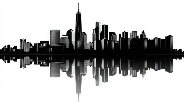 new york city skyline - Powered by Adobe