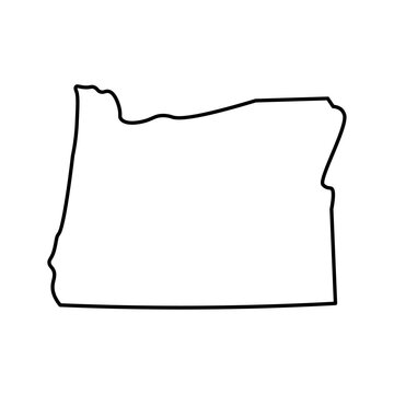 Oregon state map outline