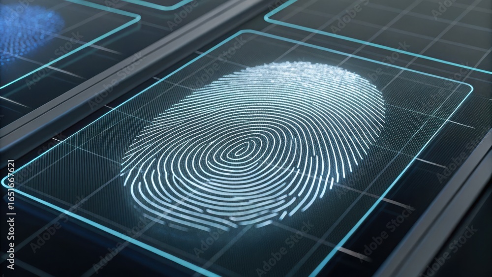 Poster detailed 3d fingerprint layers for verification using gigapixel standard