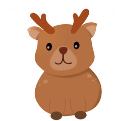 reindeer Christmas cute clipart