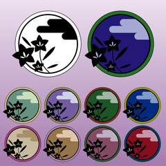 Kikyo Flower Emblem Set