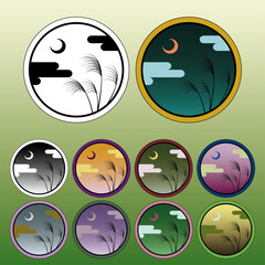 Susuki Grass Emblem Set