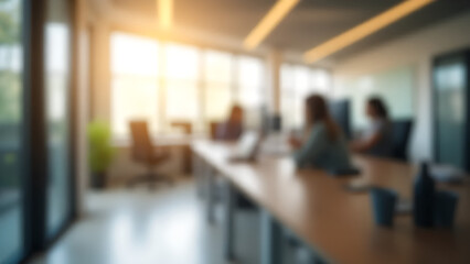 Blurred image of office