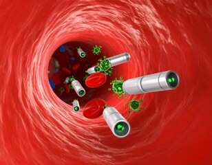  Nanobots Cleaning Arteries