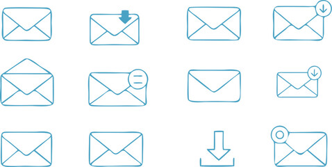 "Email Alert Icons Set – Colorful Notification Symbols for UI/UX"

"Minimalist Envelope Icons with Status Indicators – Digital Communication Pack"