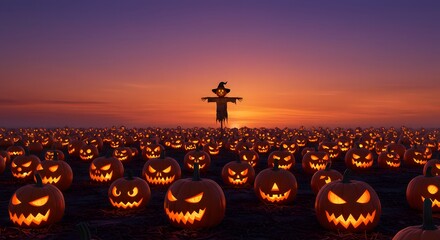 Pumpkin Glow at Dusk
