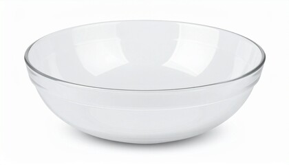 Ceramic bowl white empty plate for soup. Clean crockery isolated on white background. 