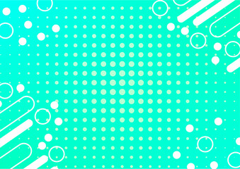 Abstract Geometric Pattern with Circles and Lines.