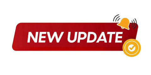 Digital New Update Icon: A vibrant digital icon signals an essential New Update, adorned with a notification bell, denoting vital and timely enhancements.