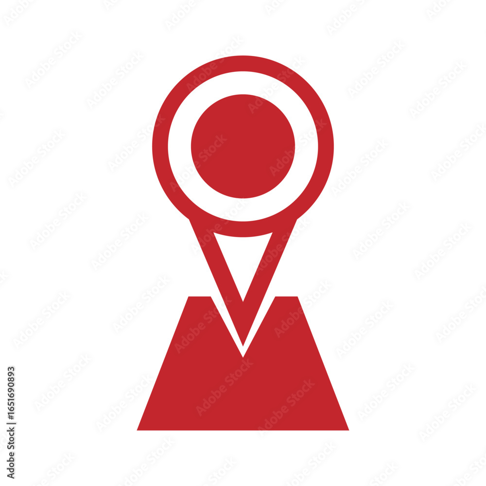 Poster location icon symbol , map pin place marker. location pointer icon symbol in flat style. modern map 