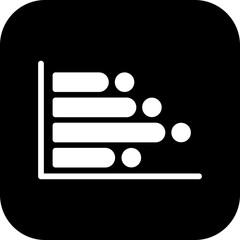 Horizontal Bars showing Semi Solid Vector Icon