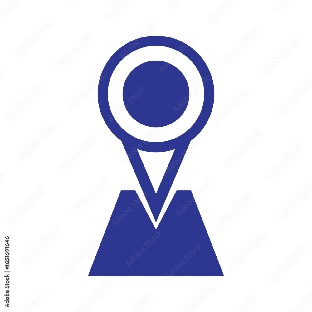 Poster location icon symbol , map pin place marker. location pointer icon symbol in flat style. modern map 