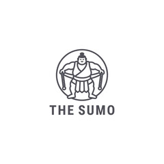 Sumo logo with strong, line design for powerful and traditional branding.
