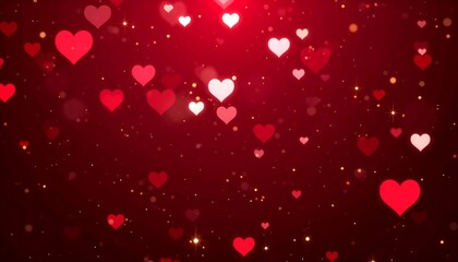 Obraz premium Red Hearts Romantic Background. (1)