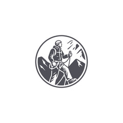 Adventure logo with bold, dynamic design for exciting and fearless branding.