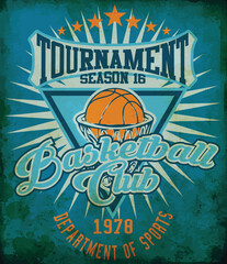 A basketball league flyer or poster perfect for basketball announcements, games, leagues, camps, and more. Vector EPS 10.