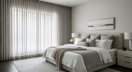Modern Architecture & Interior Design Serene Contemporary Bedroom Haven