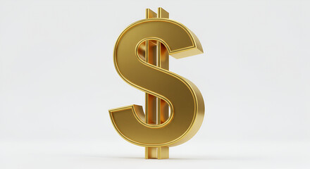 Fototapeta premium golden dollar sign