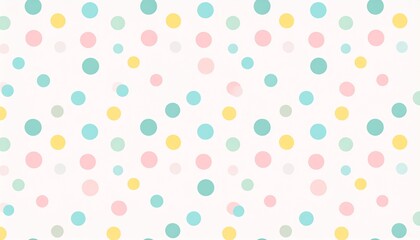Charming pastel polka dot pattern creates a playful and inviting background for any project.