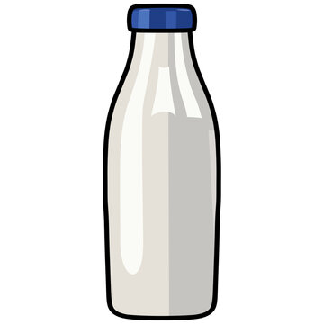 recommend clip art: Milk Bottle Illustration Healthy Drink Vector Drawing