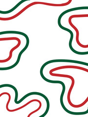 fondo vertical con formas tricolor verde blanco y rojo , mexicano 